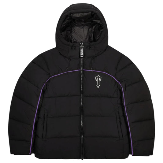 Trapstar Irongate Arch Piping Puffer Jacket Black/Purple
