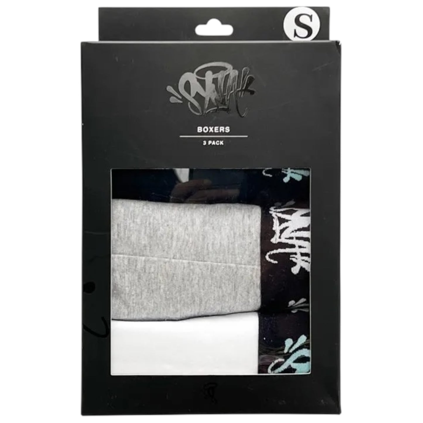 Syna World Boxers 3 Pack Black/Grey/White