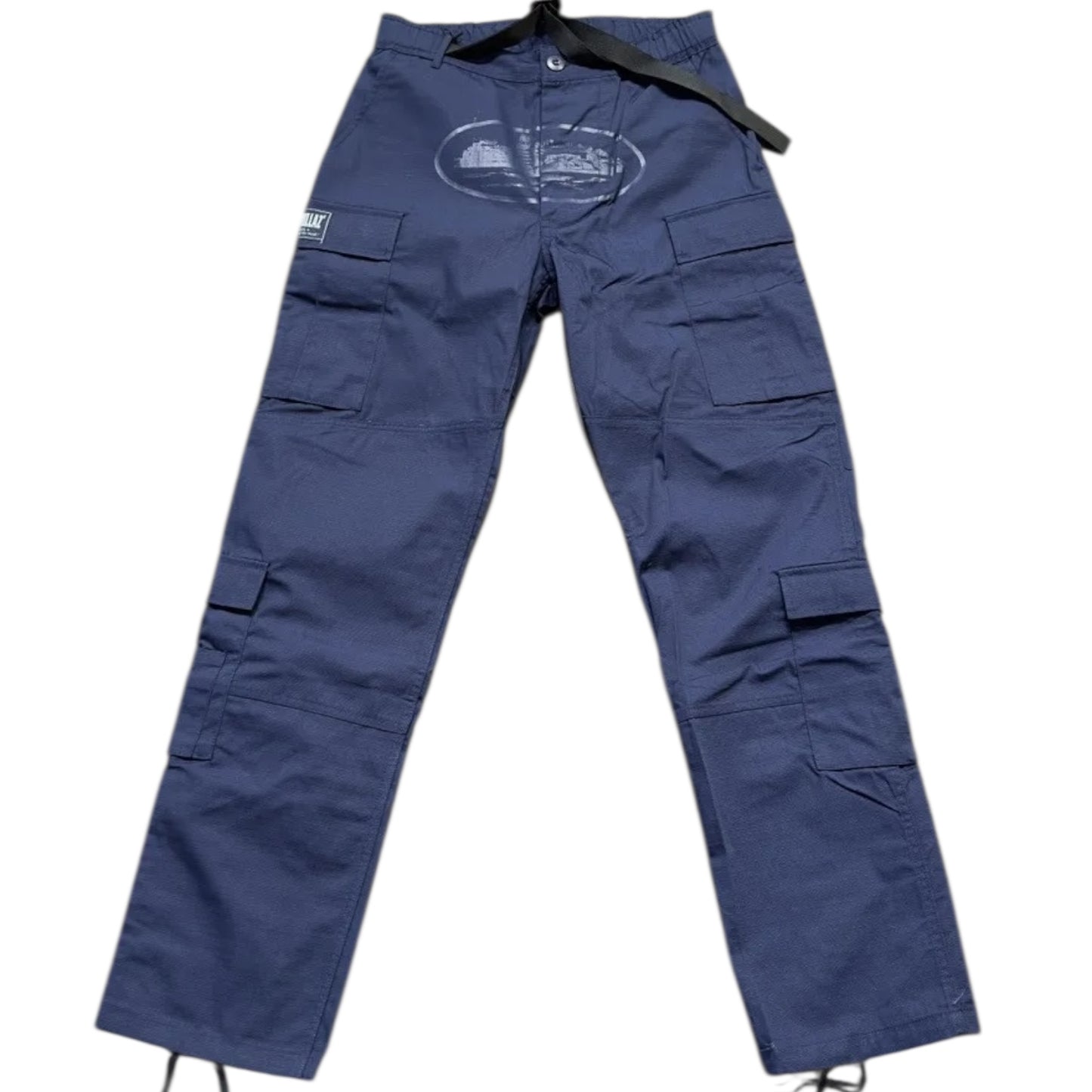 Corteiz Guerillaz Cargo Pants Navy