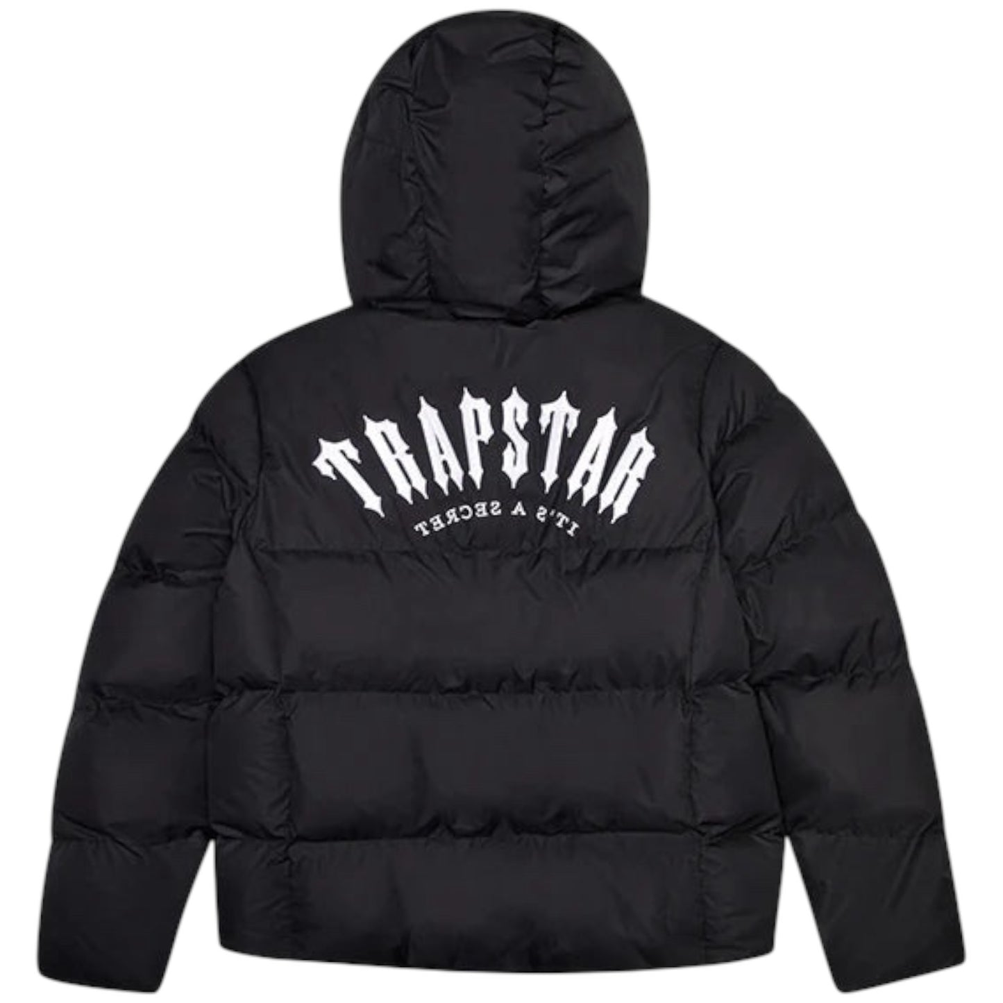 Trapstar Irongate Arch Hooded Puffer Jacket Black/White