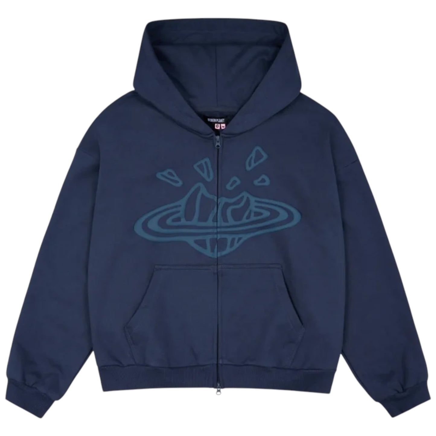 Broken Planet Zip Up Hoodie Candy Pink