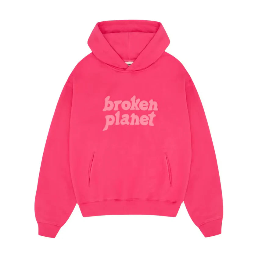 Broken Planet Fuschia Pink Hoodie