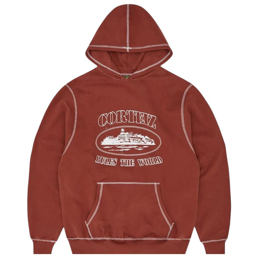 Corteiz Alcatraz Superior Hoodie Rust
