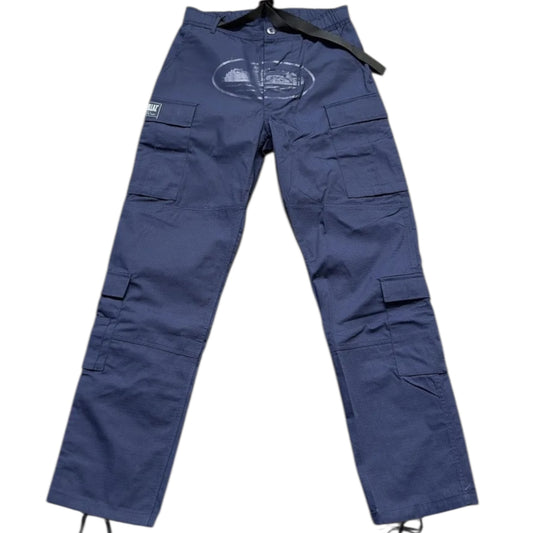 Corteiz Guerillaz Cargo Pants Navy